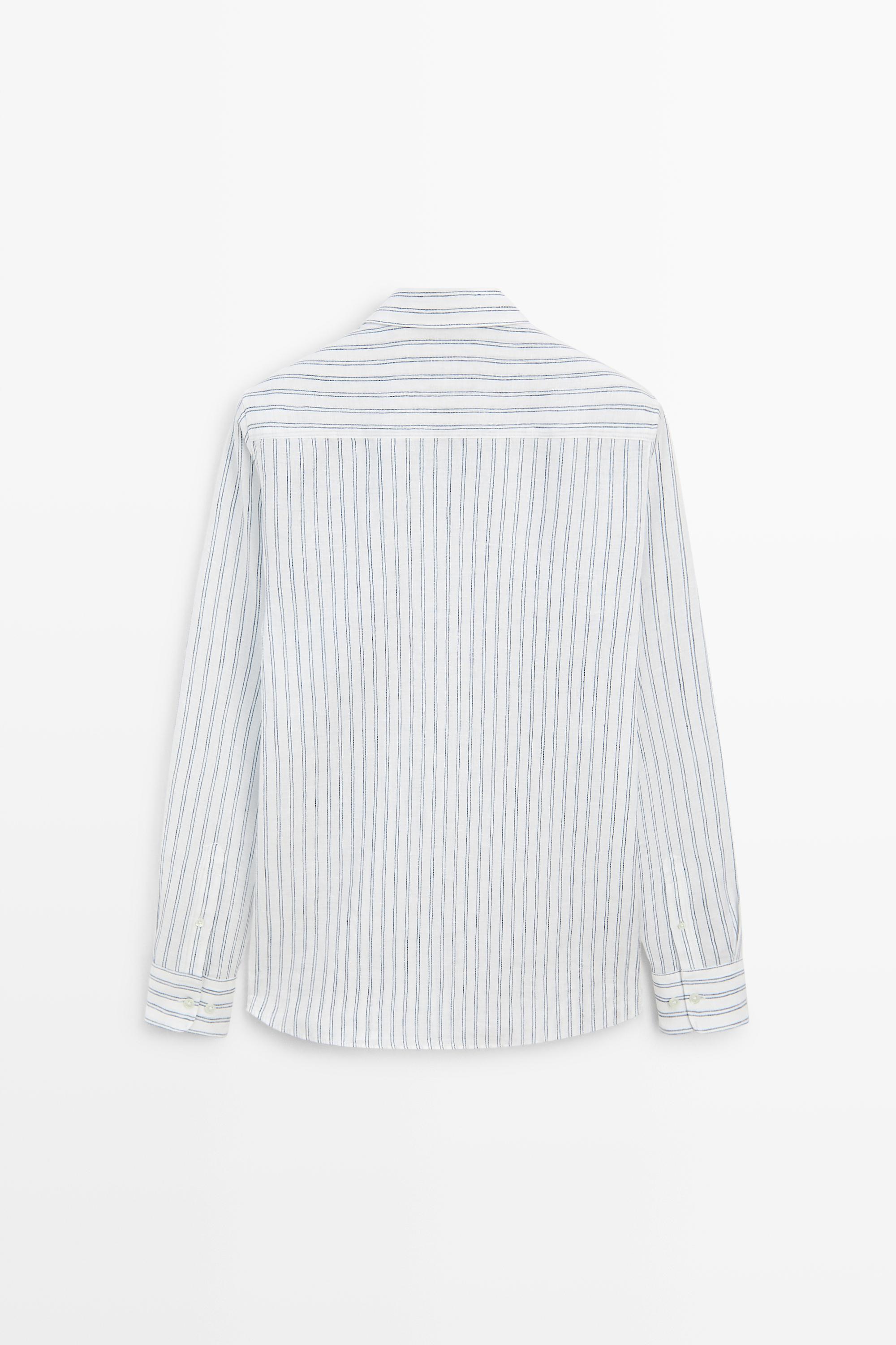 100% linen regular fit shirt